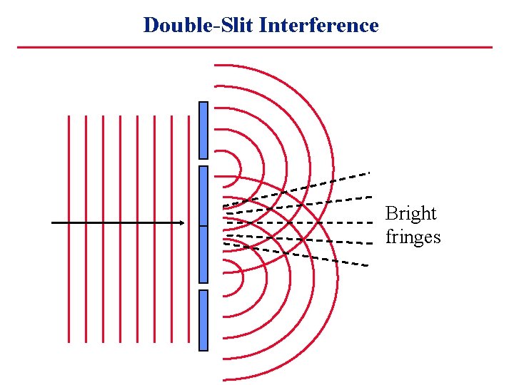Double-Slit Interference Bright fringes 