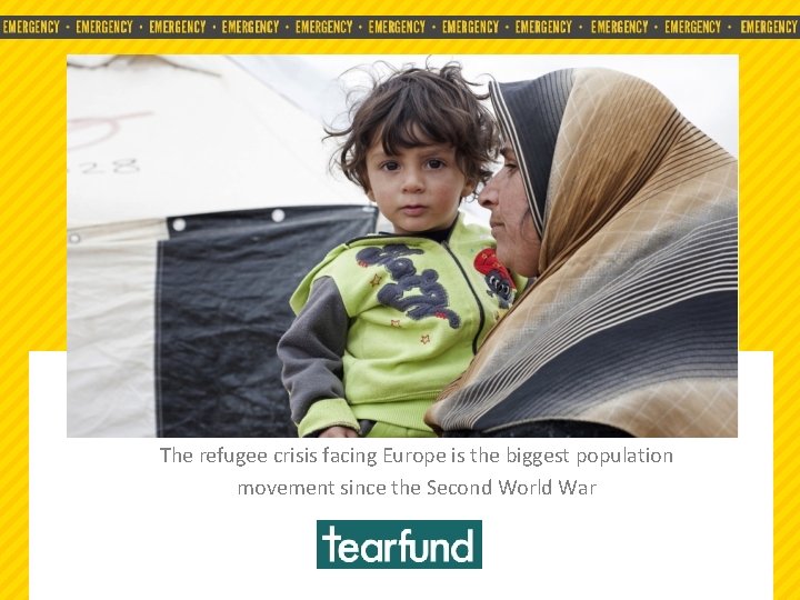 Image used courtesy of UNDAC • EMERGENCY • EMERGENCY • The refugee crisis facing