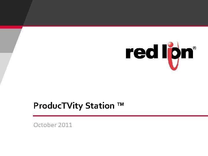 Produc. TVity Station ™ October 2011 