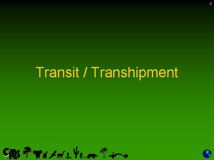 4 Transit / Transhipment 