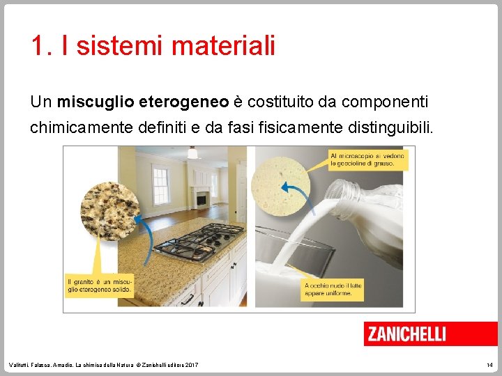 1. I sistemi materiali Un miscuglio eterogeneo è costituito da componenti chimicamente definiti e