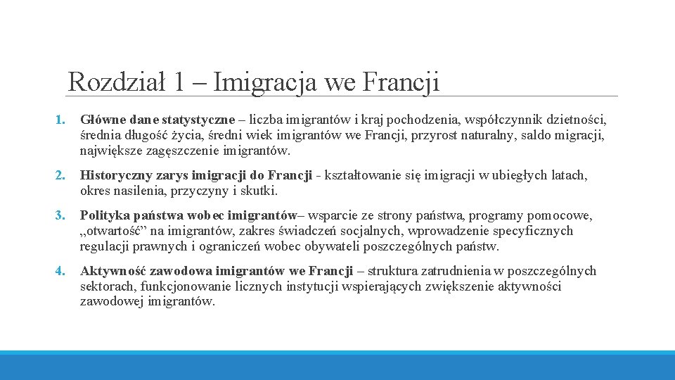 Rozdział 1 – Imigracja we Francji 1. Główne dane statystyczne – liczba imigrantów i