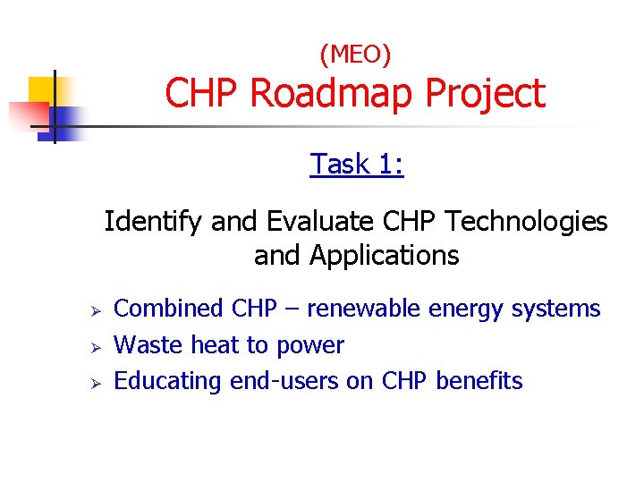 MPSC Standby Rate Working Group Combined Heat and