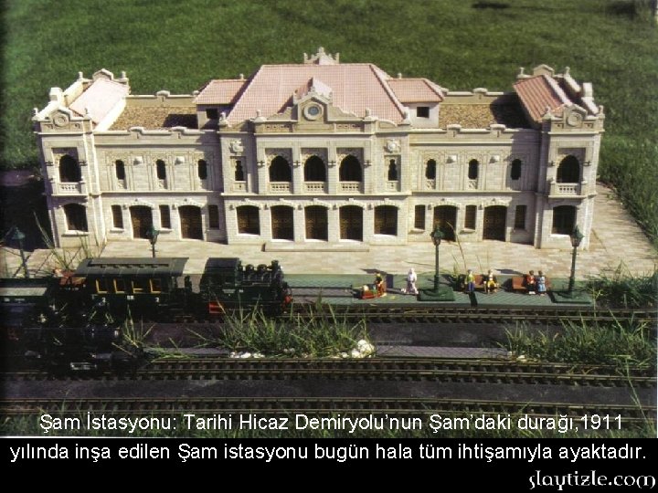 Şam İstasyonu: Tarihi Hicaz Demiryolu’nun Şam’daki durağı, 1911 yılında inşa edilen Şam istasyonu bugün Şam İstasyonu: Tarihi Hicaz Demiryolu’nun Şam’daki durağı, 1911 yılında inşa edilen Şam istasyonu bugün