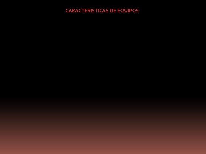 CARACTERISTICAS DE EQUIPOS 