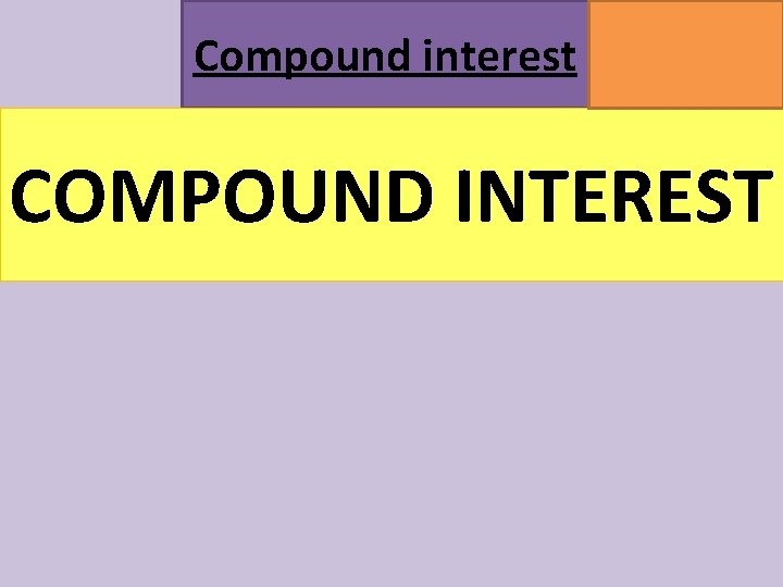 Compound interest MATHSWATCH CLIP 164 GRADE 5 COMPOUND INTEREST Compound interest MATHSWATCH CLIP 164 GRADE 5 COMPOUND INTEREST