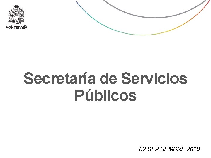 Secretaría de Servicios Públicos 02 SEPTIEMBRE 2020 