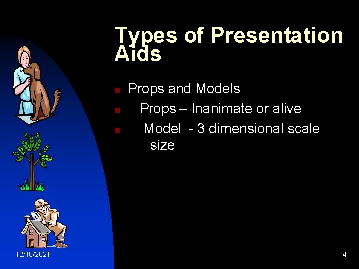 Types of Presentation Aids n n n 12/18/2021 Props and Models Props – Inanimate