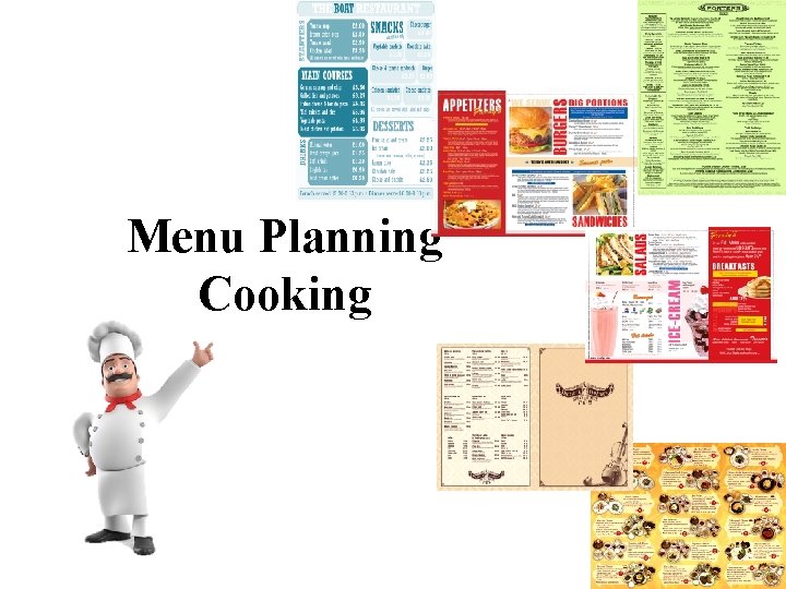 Menu Planning Cooking 