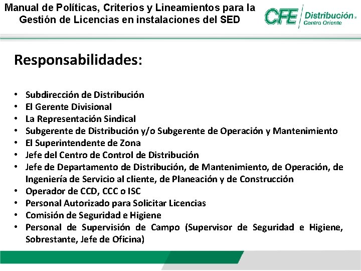 Manual de Políticas, Criterios y Lineamientos para la Gestión de Licencias en instalaciones del