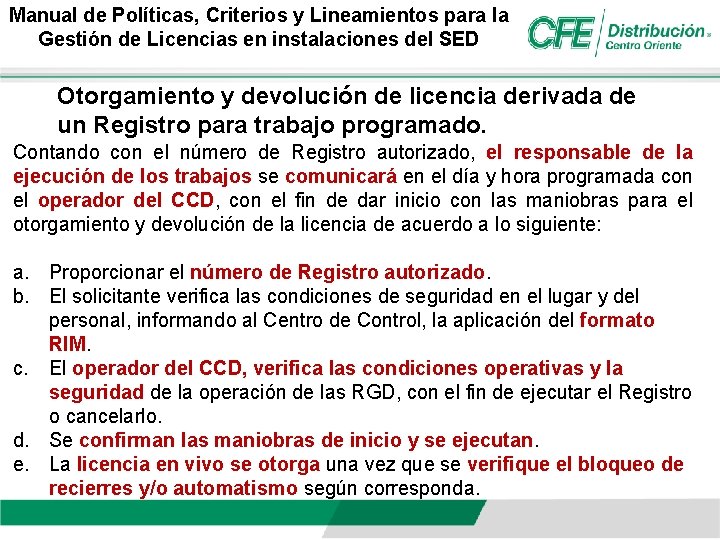 Manual de Políticas, Criterios y Lineamientos para la Gestión de Licencias en instalaciones del