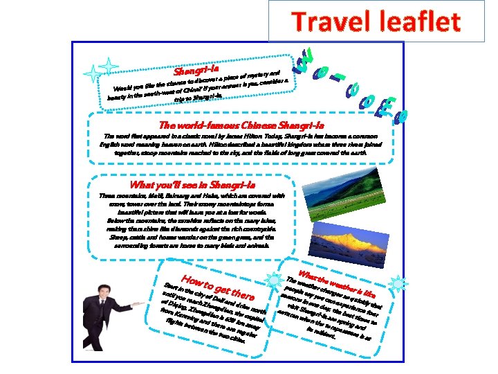 Travel leaflet Shangri-lar a place of mystery and der a to discove er is