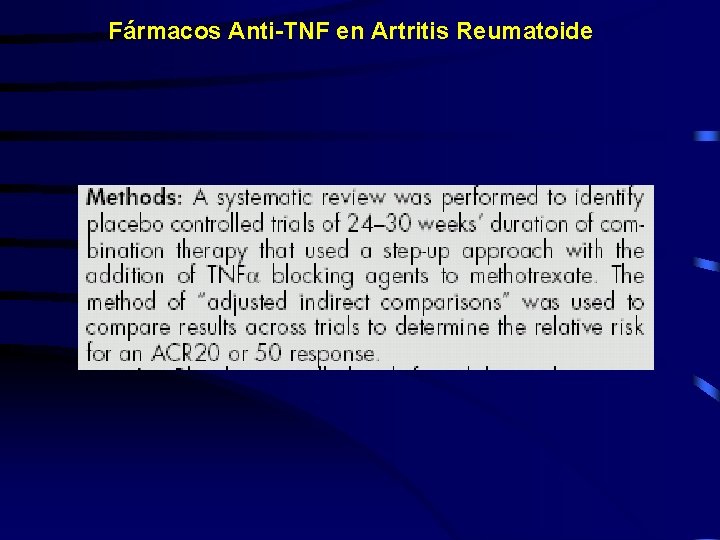 Fármacos Anti-TNF en Artritis Reumatoide 