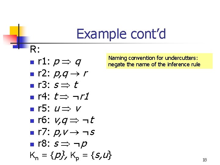 Example cont’d R: n r 1: n r 2: n r 3: n r Example cont’d R: n r 1: n r 2: n r 3: n r