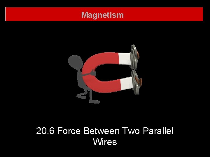 Magnetism 20. 6 Force Between Two Parallel Wires 