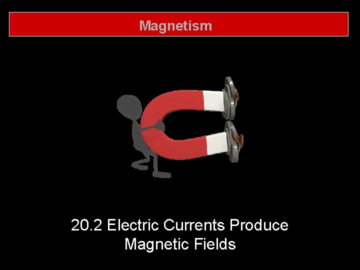 Magnetism 20. 2 Electric Currents Produce Magnetic Fields 