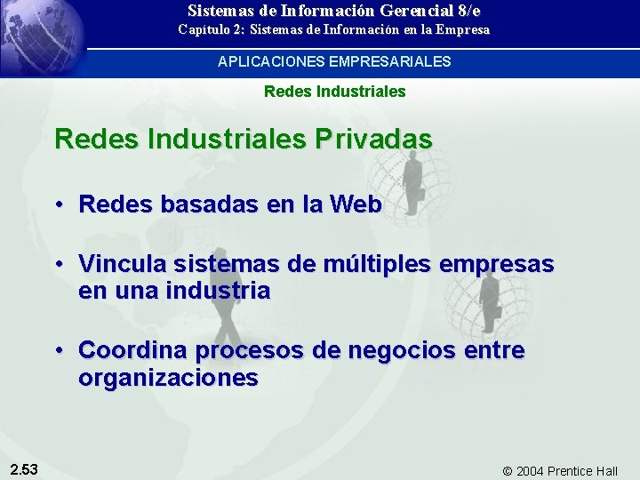 Sistemas de Información Gerencial 8/e Capítulo 2: Sistemas de Información en la Empresa APLICACIONES