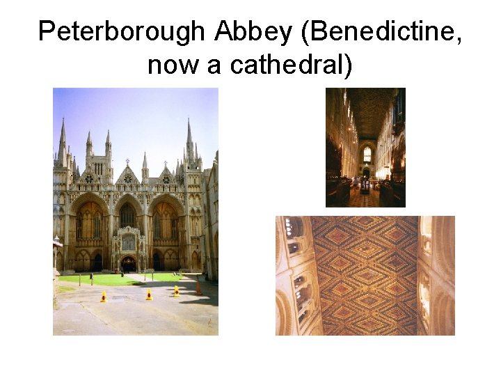 Peterborough Abbey (Benedictine, now a cathedral) 