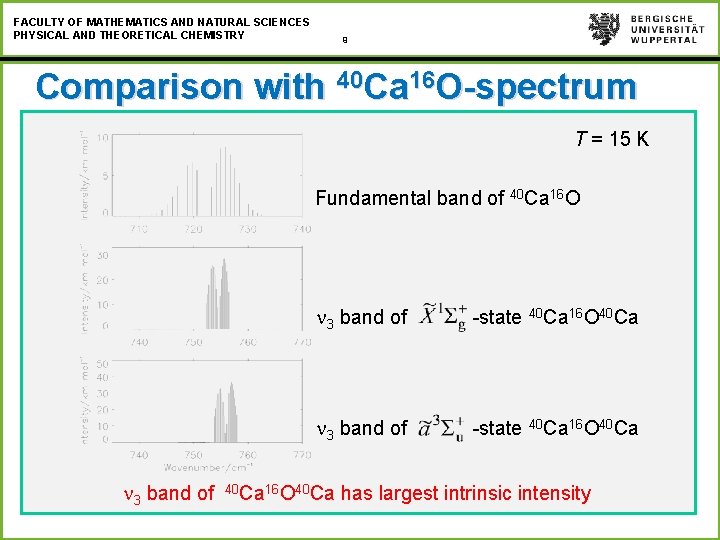 FACULTY OF MATHEMATICS AND NATURAL SCIENCES PHYSICAL AND THEORETICAL CHEMISTRY 9 Comparison with 40