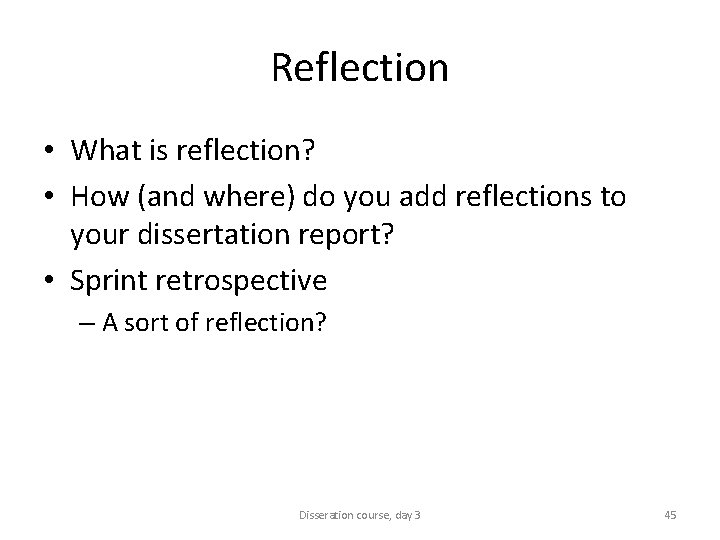 Reflection • What is reflection? • How (and where) do you add reflections to