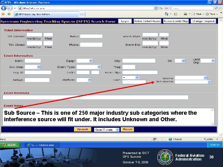 Sub Source – This is one of 250 major industry sub categories where the