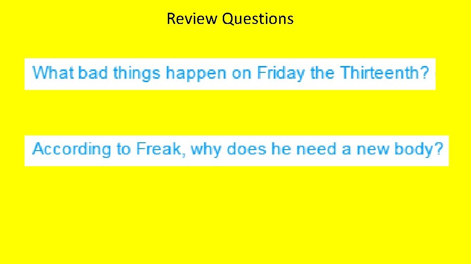 Review Questions 