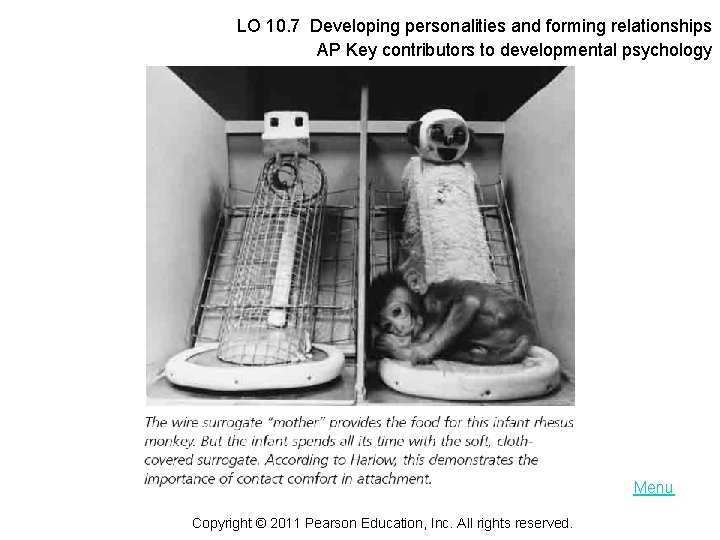 LO 10. 7 Developing personalities and forming relationships AP Key contributors to developmental psychology