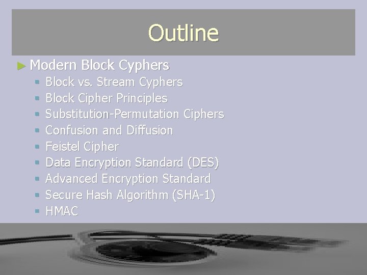 Network Security Professor Adeel Akram Modern Block Cyphers