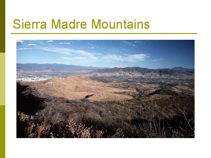 Sierra Madre Mountains 