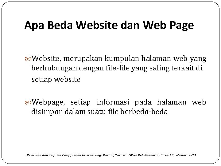Apa Beda Website dan Web Page Website, merupakan kumpulan halaman web yang berhubungan dengan