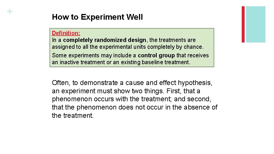 + How to Experiment Well Definition: In a completely randomized design, the treatments are + How to Experiment Well Definition: In a completely randomized design, the treatments are