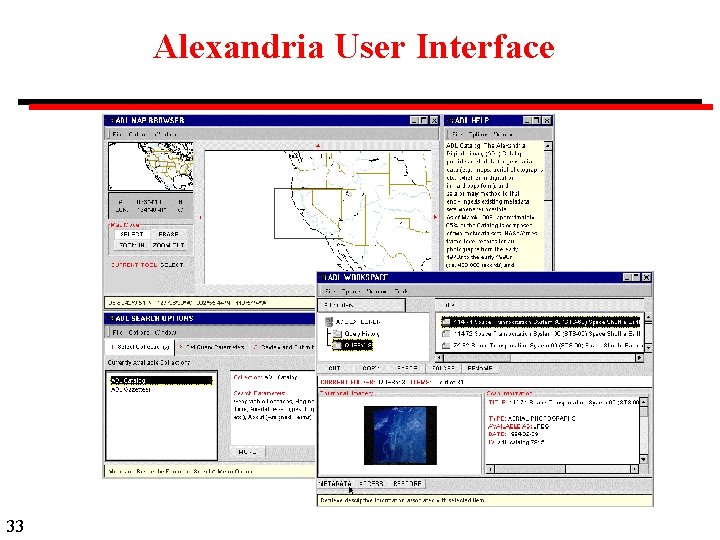 Alexandria User Interface 33 