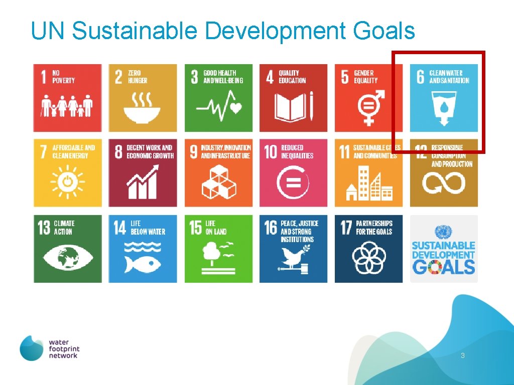 UN Sustainable Development Goals 3 