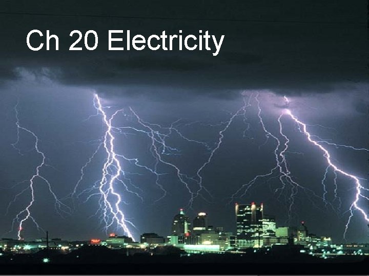 Ch 20 Electricity 