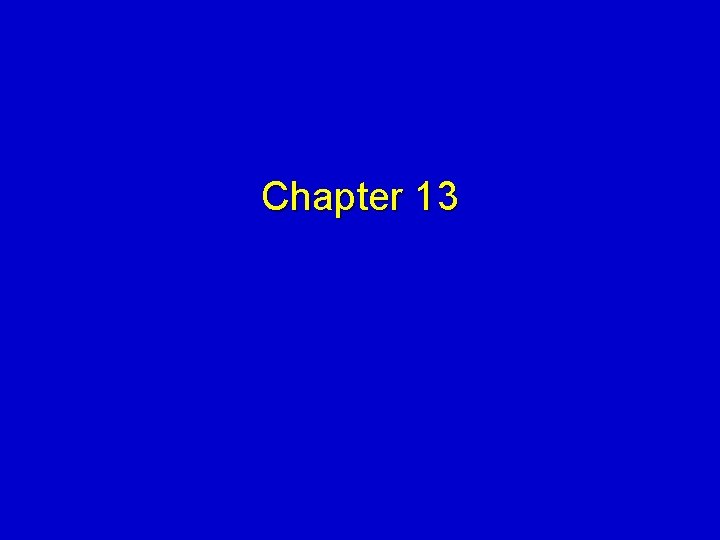 Chapter 13 