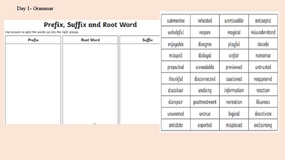 Day 1 - Grammar 