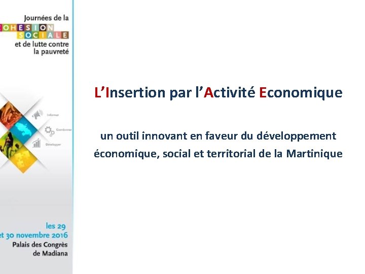 L’Insertion par l’Activité Economique un outil innovant en faveur du développement économique, social et