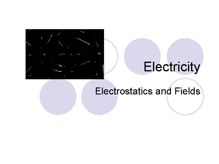 Electricity Electrostatics and Fields 