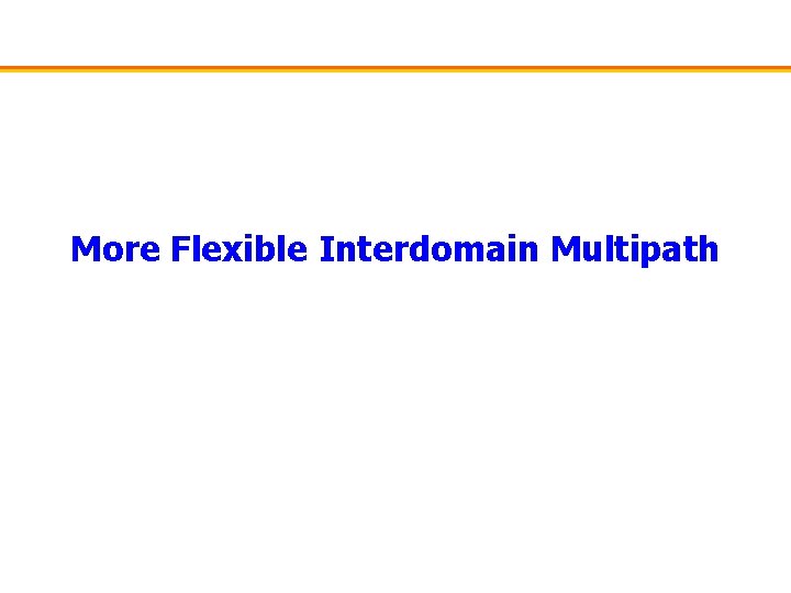 More Flexible Interdomain Multipath 