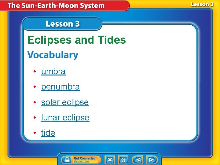 Eclipses and Tides • umbra • penumbra • solar eclipse • lunar eclipse •