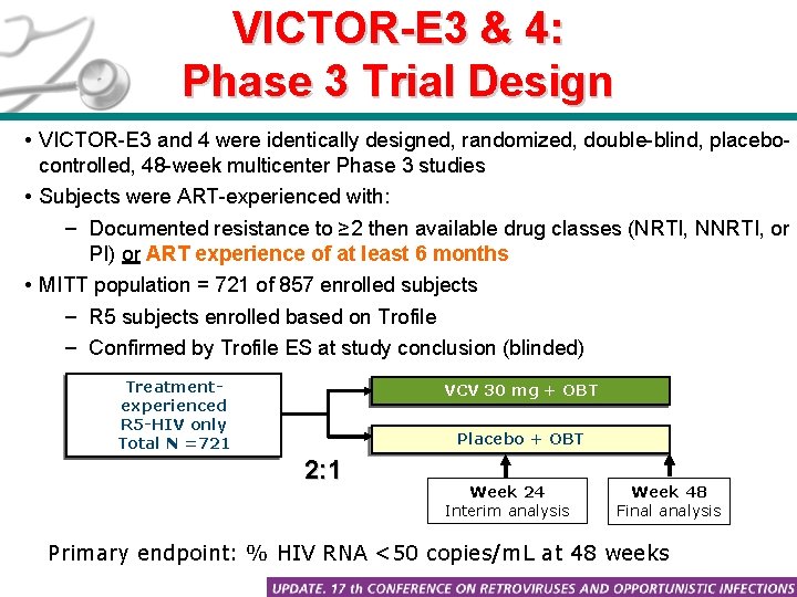 VICTOR-E 3 & 4: Phase 3 Trial Design • VICTOR-E 3 and 4 were