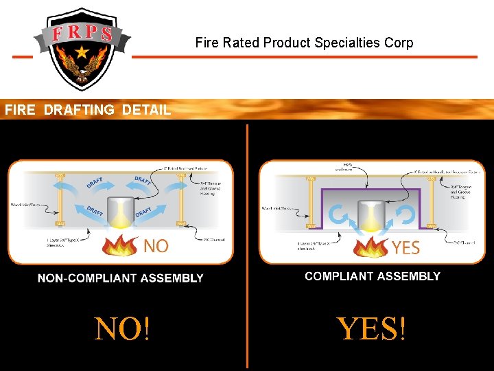 Fire Rated Product Specialties Corp FIRE DRAFTING DETAIL NO! YES! 