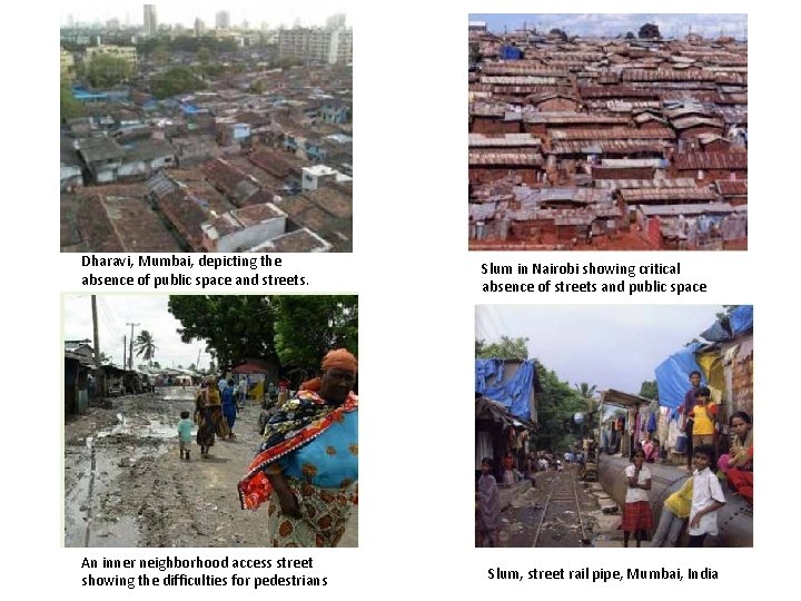 Dharavi, Mumbai, depicting the absence of public space and streets. An inner neighborhood access