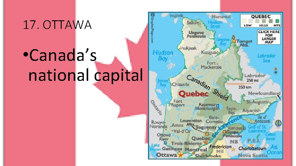 17. OTTAWA • Canada’s national capital 