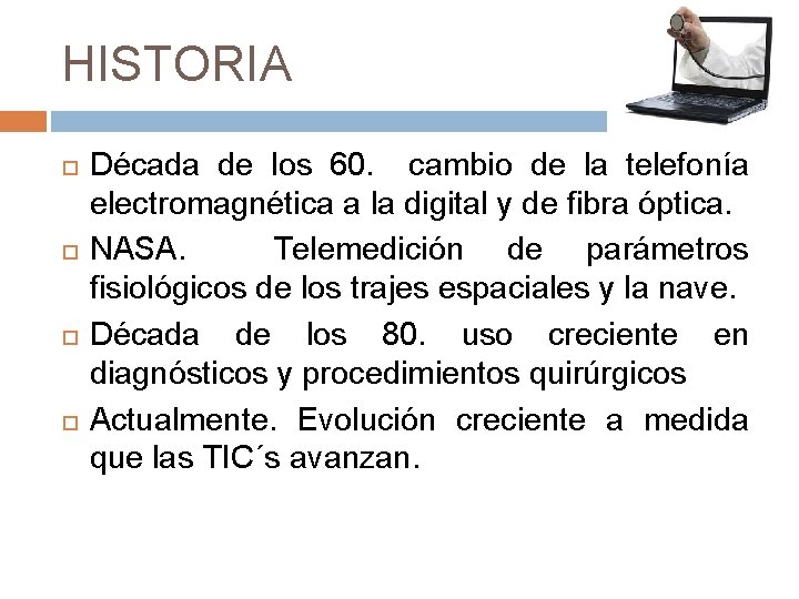 HISTORIA Década de los 60. cambio de la telefonía electromagnética a la digital y