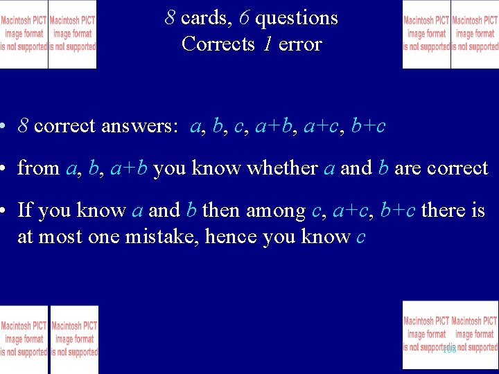 8 cards, 6 questions Corrects 1 error • 8 correct answers: a, b, c,