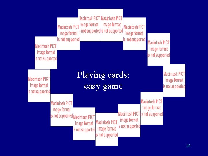 Playing cards: easy game 26 