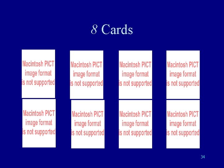 8 Cards 34 
