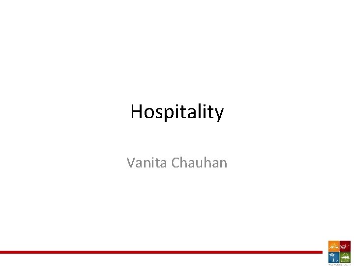 Hospitality Vanita Chauhan 