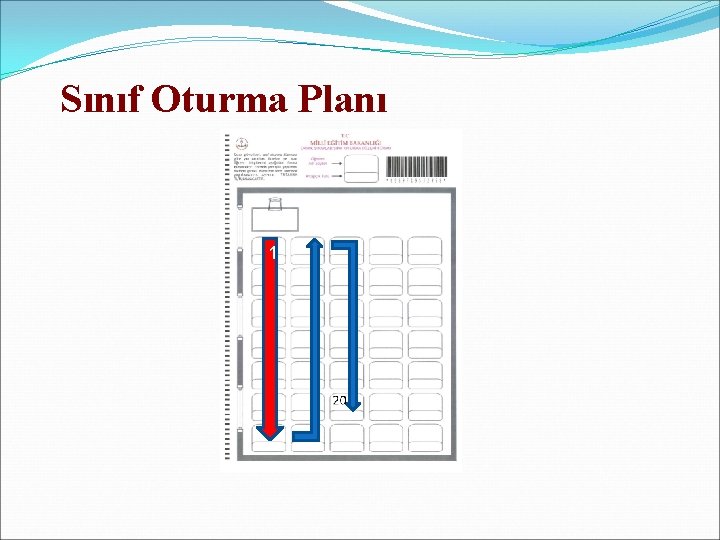 Sınıf Oturma Planı 1 